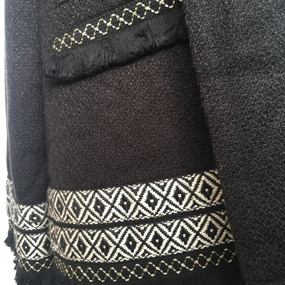 Cupcakes and Cashmere Basha Frayed Edges Jacket S - Picture 4 of 7